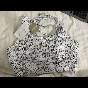 Buff bunny - white bossy print